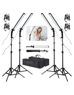 Kit de Iluminación LED Xuhal para Fotografía 4 Piezas 5500K