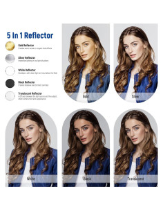 Reflector Fotográfico 5 en 1 NEEWER 110cm con Abrazadera 2