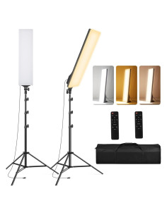Kit de Iluminación Fotográfica LED SEDGEWIN 36W Regulable 2500-7500K