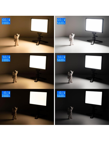 Kit de Luz LED VILTROX L116T 15W Ajustable 3300K-5600K