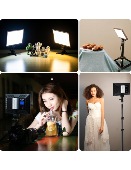 Kit de Luz LED VILTROX L116T 15W Ajustable 3300K-5600K