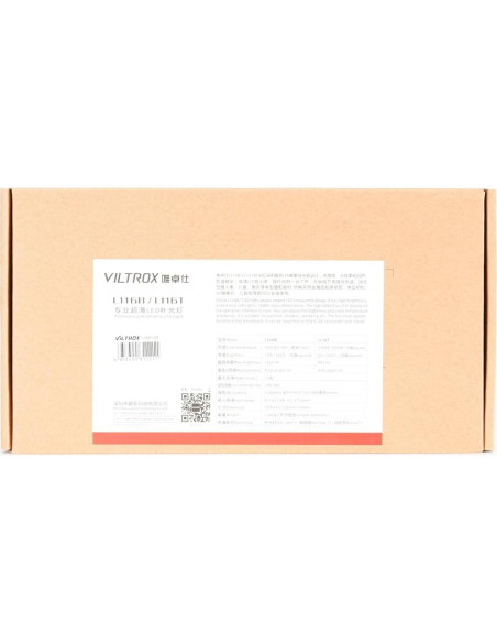 Kit de Luz LED VILTROX L116T 15W Ajustable 3300K-5600K