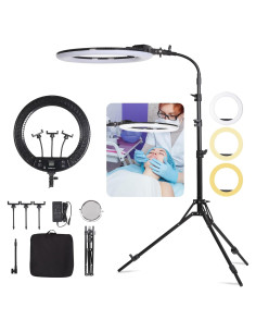 Kit Luz de Anillo LED 48 cm FEIFANTEAM Ajustable 45W