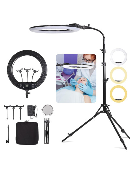 Kit Luz de Anillo LED 48 cm FEIFANTEAM Ajustable 45W Kit Luz de Anillo LED 48 cm FEIFANTEAM Ajustable 45W