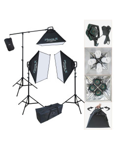 Estudio de Fotografía y Video LINCO AM170 con 3 Softbox