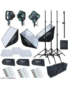 Estudio de Fotografía y Video LINCO AM170 con 3 Softbox 2