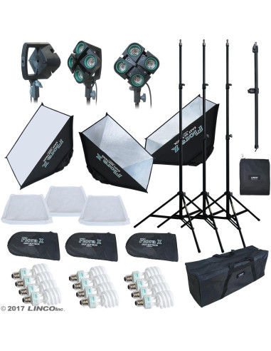 Estudio de Fotografía y Video LINCO AM170 con 3 Softbox