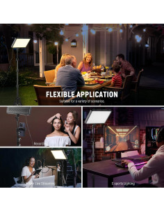 Kit de Luz LED Bi Color NEEWER BP300 con Trípode 150cm 2