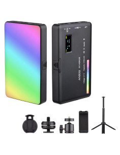 Kit de Luz de Video Andoer W140 RGB LED 2500K-9000K CRI95+