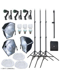 Kit de Iluminación Fotográfica LINCO AM208 con Brazo Boom y Bolsa 2