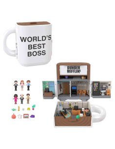 Polly Pocket x The Office Set Compacto 6 Muñecas y 9 Accesorios
