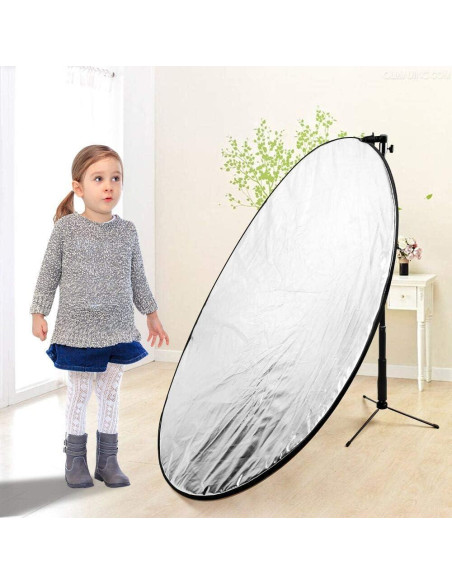Kit Reflector de Luz 5 en 1 Plegable 110 cm con Soporte