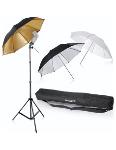 Kit de Montaje de Flash Neewer con 3 Paraguas 84cm 2