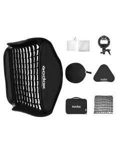 Kit Softbox Plegable Godox 80x80cm con Soporte S-Type