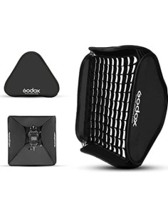 Kit Softbox Plegable Godox 80x80cm con Soporte S-Type 2