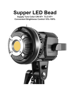 Luz de Video LED GVM 80W con Paraguas Suave 5600K CRI97+ 2