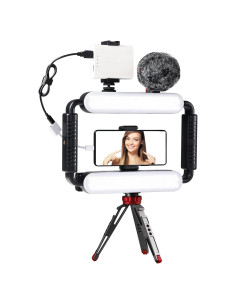 Kit de Luz de Video GVM con Estabilizador y Micrófono