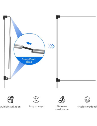 Kit de Bandera Reflectora 3-en-1 Wellmaking 91x69 cm