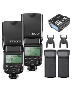 Kit Flash Inalámbrico Godox TT600S + Transmisor X2T-S para Sony