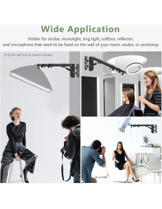 Soporte de Pared para Anillo de Luz MSKIRA 110cm Ajustable 2