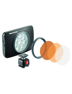 Luz LED LUMIMUSE 8 Manfrotto - Portátil, 4 Niveles de Atenuación