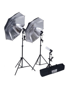 Kit de Iluminación Continua Efavormart 600W con Paraguas 33"