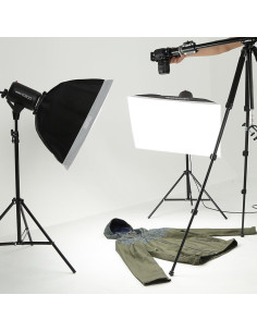 Kit de Luz Estroboscópica Godox E300 3x300W con Disparador FT-16 2