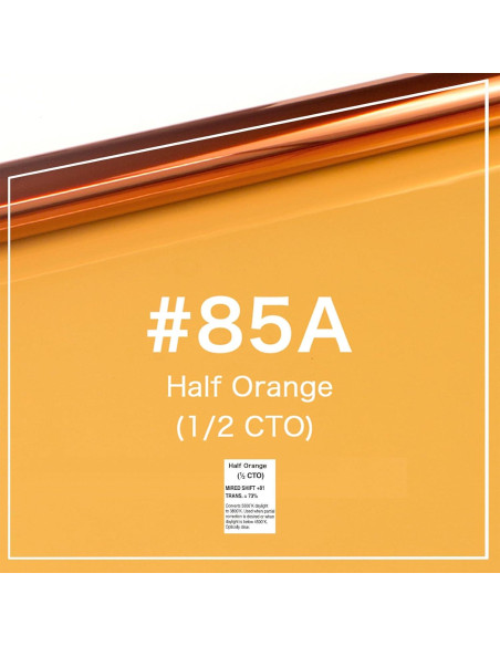 Kit de 5 Hojas de Gel de Luz 1/2 CTO Sxbinyouli 40x50cm Kit de 5 Hojas de Gel de Luz 1/2 CTO Sxbinyouli 40x50cm