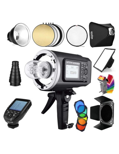 Kit de Estudio Flash Godox AD600BM 600Ws con Softbox 81x81cm