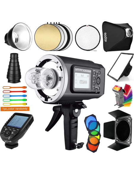 Kit de Estudio Flash Godox AD600BM 600Ws con Softbox 81x81cm