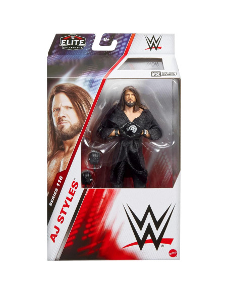 Figura de Acción Mattel WWE Elite AJ Styles 8 cm