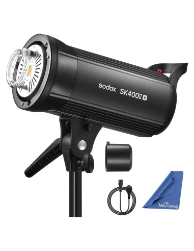 Flash de Estudio Godox SK400II-V 400W con Lámpara LED