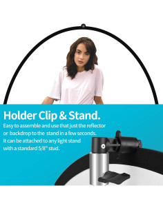 Soporte de Luz Reflector EMART 8.5ft Ajustable para Fotografía 2