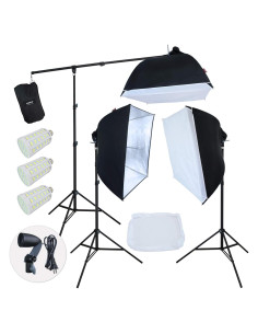 Kit de Iluminación de Estudio LINCO con Softbox 60x60cm