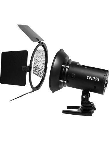 Luz de Video LED YONGNUO YN216 5600K con 4 Placas de Color