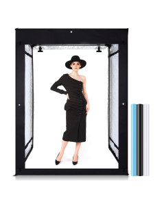 Estudio de Fotografía Profesional SEDGEWIN 120x100x200 cm con Luz LED