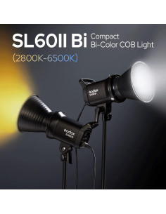 Luz de Video LED Bi-Color Godox SL60IIBi 75W 2800K-6500K 2