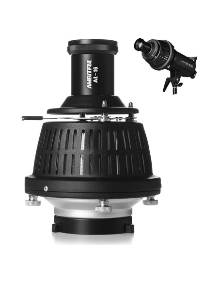 Cilindro de Luz Óptica AMBITFUL AL-16 con Filtros y Gobos Cilindro de Luz Óptica AMBITFUL AL-16 con Filtros y Gobos