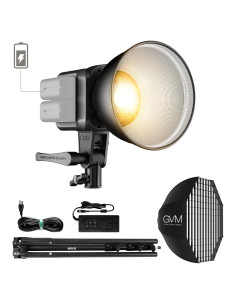 Kit de Luz de Video Bi-Color GVM 80W con Softbox y Soporte
