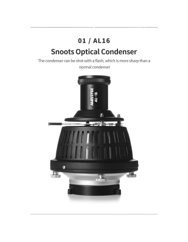 Cilindro de Luz Óptica AMBITFUL AL-16 con Filtros y Gobos