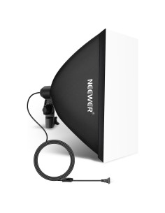 Softbox NEEWER 40x40cm con Socket E26 y Difusor Blanco