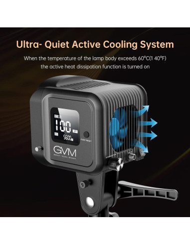 Kit de Luz de Video Bi-Color GVM 80W con Softbox y Soporte