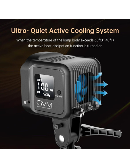 Kit de Luz de Video Bi-Color GVM 80W con Softbox y Soporte