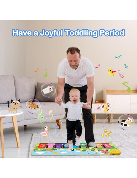 Alfombra de Piano FOKI para Niños 100x36 cm Musical Educativa