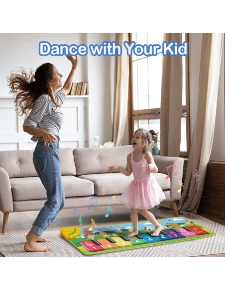 Alfombra de Piano FOKI para Niños 100x36 cm Musical Educativa