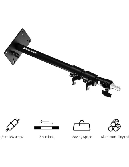 Brazo de Luz de Anillo Montado en Pared Selens 100 cm Brazo de Luz de Anillo Montado en Pared Selens 100 cm