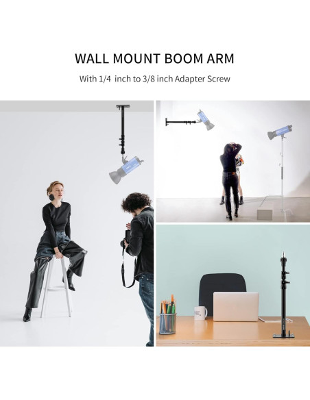 Brazo de Luz de Anillo Montado en Pared Selens 100 cm Brazo de Luz de Anillo Montado en Pared Selens 100 cm