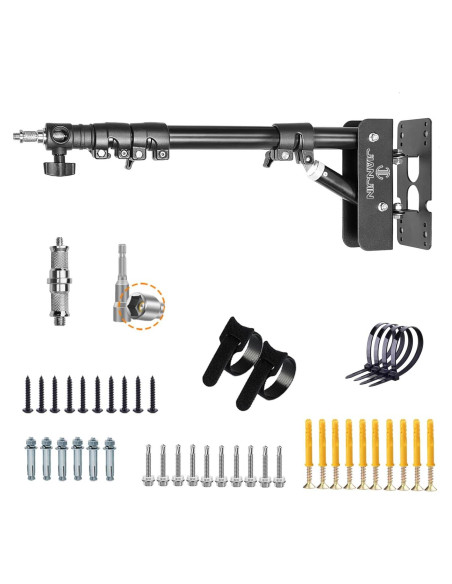 Brazo de Soporte Triangular de Pared JJ JIANJIN 110 cm para Luz de Anillo