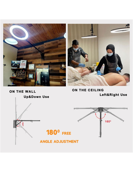 Brazo de Soporte Triangular de Pared JJ JIANJIN 110 cm para Luz de Anillo