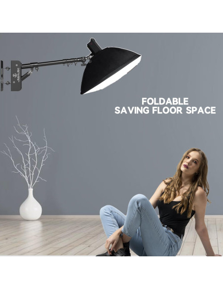 Brazo de Soporte Triangular de Pared JJ JIANJIN 110 cm para Luz de Anillo